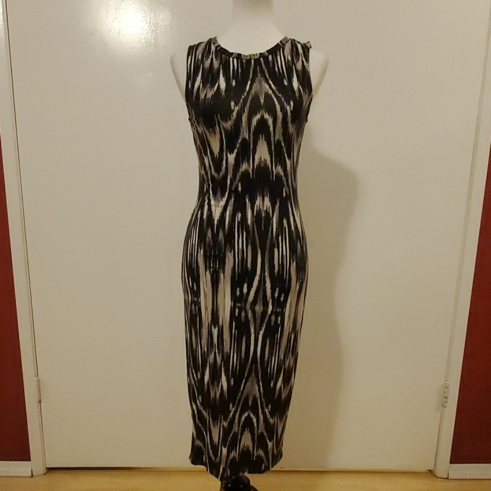Apt.9 Bodycon Ikat Print Midi Dress